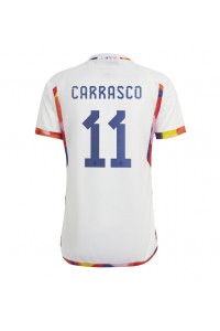 België Yannick Carrasco #11 Voetbaltruitje Uit tenue WK 2022 Korte Mouw